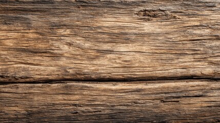 Naklejka premium The surface of the wood displays intricate patterns and shades, highlighting its age and natural wear. This rustic texture enhances the charm of any setting it adorns.