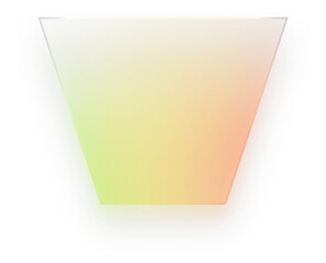 Trapezoid Glass Effect Trapezoid Rainbow Trapezoid Gradient Trapezoid Down Shape Transparent PNG