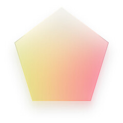 Pentagon Glass Effect Pentagon Rainbow Pentagon Gradient Five Sided Shape Transparent PNG