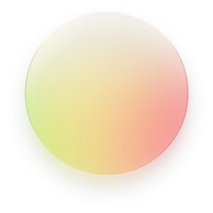Circle Glass Effect Circle Rainbow Circle Gradient Round Circle Shape Transparent PNG