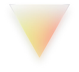 Triangle Glass Effect Triangle Rainbow Triangle Gradient Downward Triangle Shape Transparent PNG