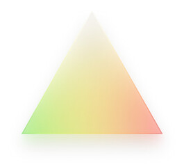 Triangle Glass Effect Triangle Rainbow Triangle Gradient Upward Triangle Shape Transparent PNG