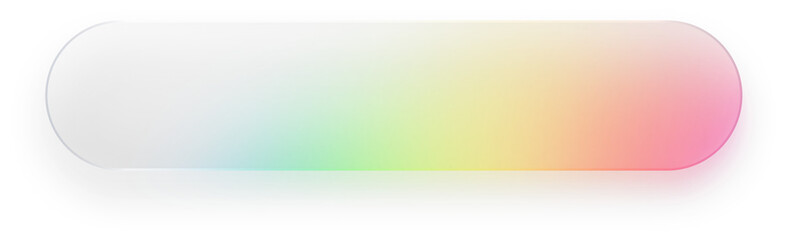 Button Glass Effect Button Rainbow Button Gradient Rounded Rectangle Banner Button Website Transparent PNG