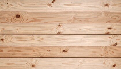 Fototapeta premium Light wood planks with knots and grain, creating a natural textured background