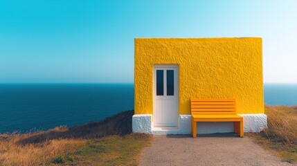 Coastal Yellow Haven: A Serene Seaside Retreat