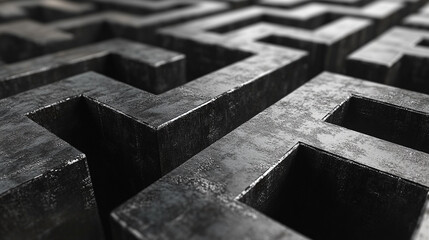 A sleek modern city grid mosaic featuring shiny surfaces and thin silver lines, reflecting urban sophistication and precision. Perfect for tech, architecture, and futuristic themes.

