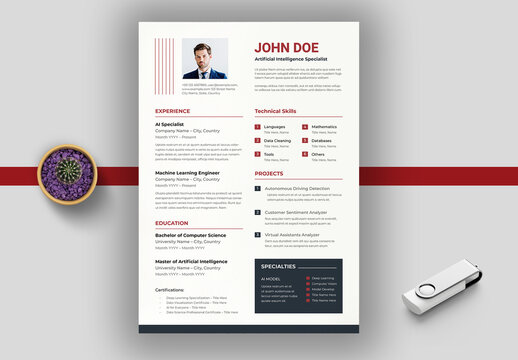 Artificial Intelligence Specialist Resume Sample