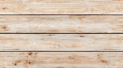 Fototapeta premium Light-colored wooden planks arranged horizontally, showcasing natural wood grain patterns that add warmth and character to any interior space or design project.