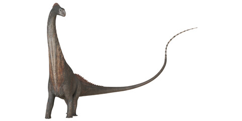 Giraffatitan model showcasing long neck and tail. © Ilie