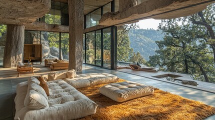 Luxury Cave House with Panoramic Mountain View