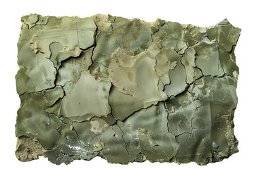 Obraz premium Cracked Green Clay Fragment Abstract Texture