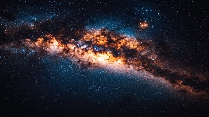 Obraz premium Celestial Tapestry: A Breathtaking View of the Milky Way Galaxy