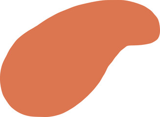 Freeform Tiny Mustard Blob Accent