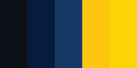 Bold Blue and Yellow Color Palette – Editable EPS Vector Swatch Design