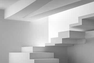 Modern Geometric Staircase Interior Design