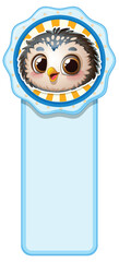 Cute Owl Bookmark Illustration