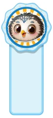 Fototapete Cute Owl Bookmark Illustration © GraphicsRF