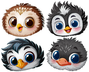 Adorable Baby Bird Faces Collection