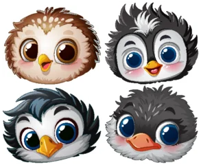 Fototapete Adorable Baby Bird Faces Collection © GraphicsRF