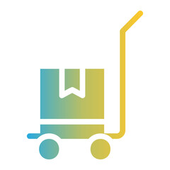 Trolley Logistics On Flat Gradient Style