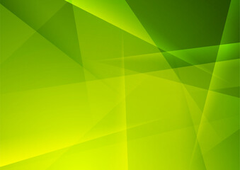 Bright green low poly abstract geometric tech minimal background. Vector graphic design