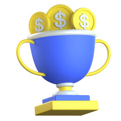 Finance glory 3D Icon Colorful Style