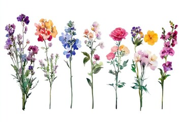 Watercolor floral arrangement flower illustration botanical design bouquet art