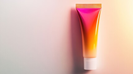 Stock photo of cosmetic tube mockup for skincare and beauty product display