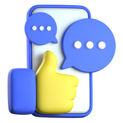 Best comment 3d icon Colorful Style