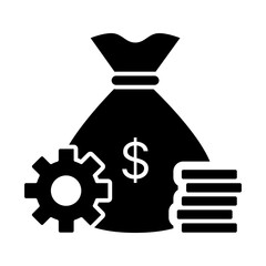 money management glyph icon
