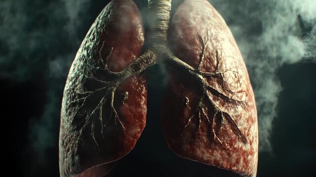 This informative presentation explores how smoking leads to lung damage. Viewers will learn about the effects of tobacco on lung tissue and respiratory function