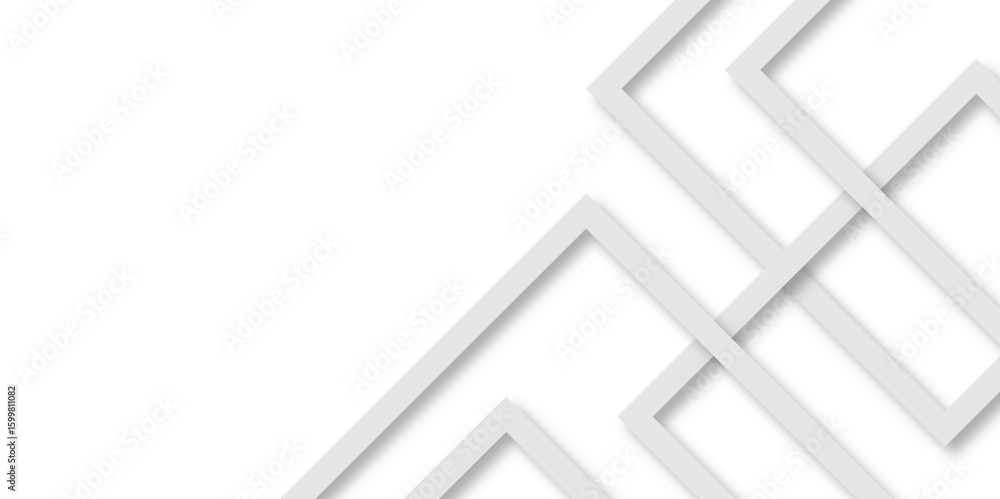 Aufkleber white and gray vector futuristic tech glow and shinning line simple modern abstract background. mode