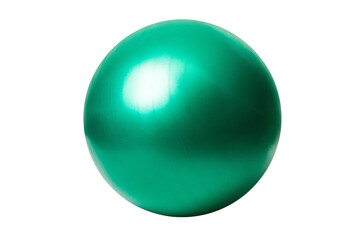 a green ball on a white background