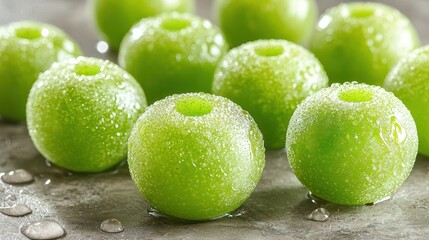 Juicy Green Grapes: A Refreshing Close-Up