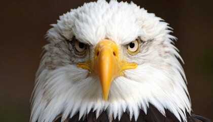 Obraz premium Majestic Bald Eagle Portrait: A Close-Up