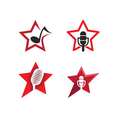 Microphone and star