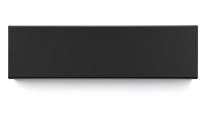 Black rectangular box, top view