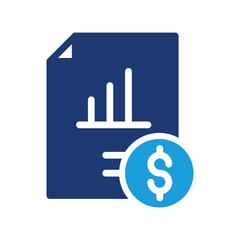 financial statement colored icon vector design good for web or mobile app