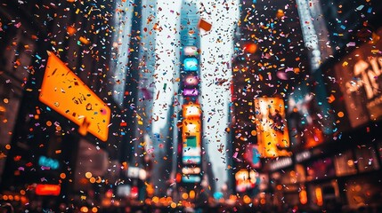 Times Square New Year's Eve Celebration: A Symphony of Confetti and Lights