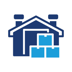 warehouse colored icon vector design good for web or mobile app