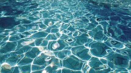 Obraz premium Rippling water in a swimming pool