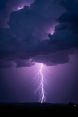 lightning in the sky