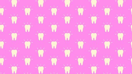 Vector teeth dentist pattern design