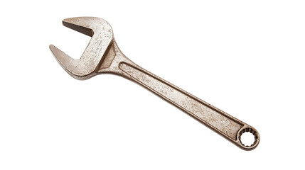 Adjustable wrench tool isolated on transparent background