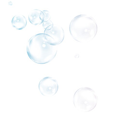 bubble on white background. 