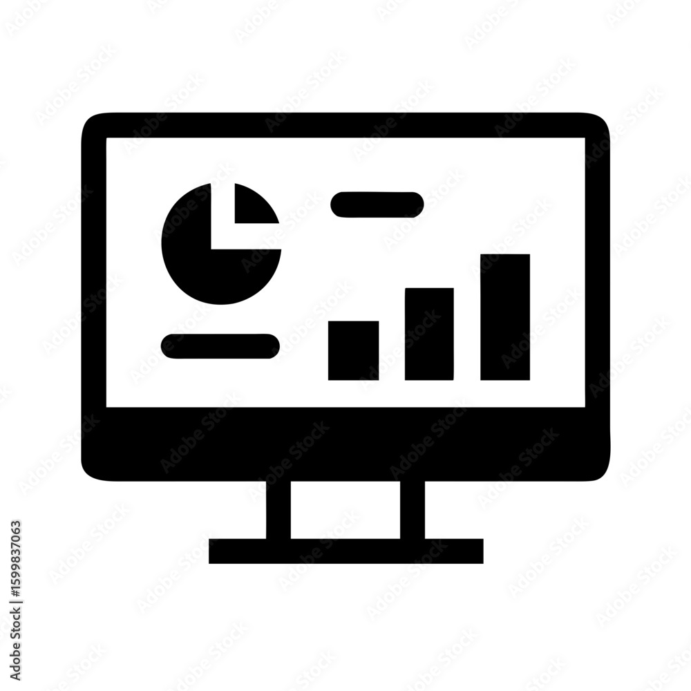 Fototapete conceptual computer monitor with question mark icon symbolizing digital information and web technolo