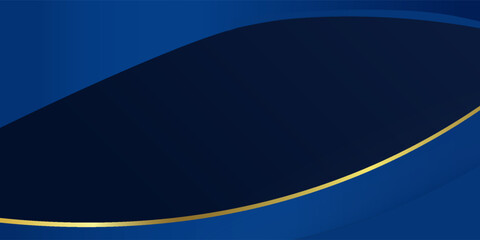 Obraz premium Abstract blue background Square luxury background and modern background. Clean modern vector with gold badge.