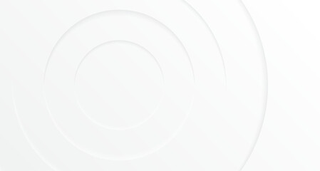 White background shape circle abstract desige concept. space style for creative. wallpaper poster, banner, flyer.