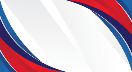 Abstract modern blue red gradient curved shape on white background