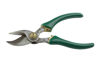 a pair of pliers with green handles